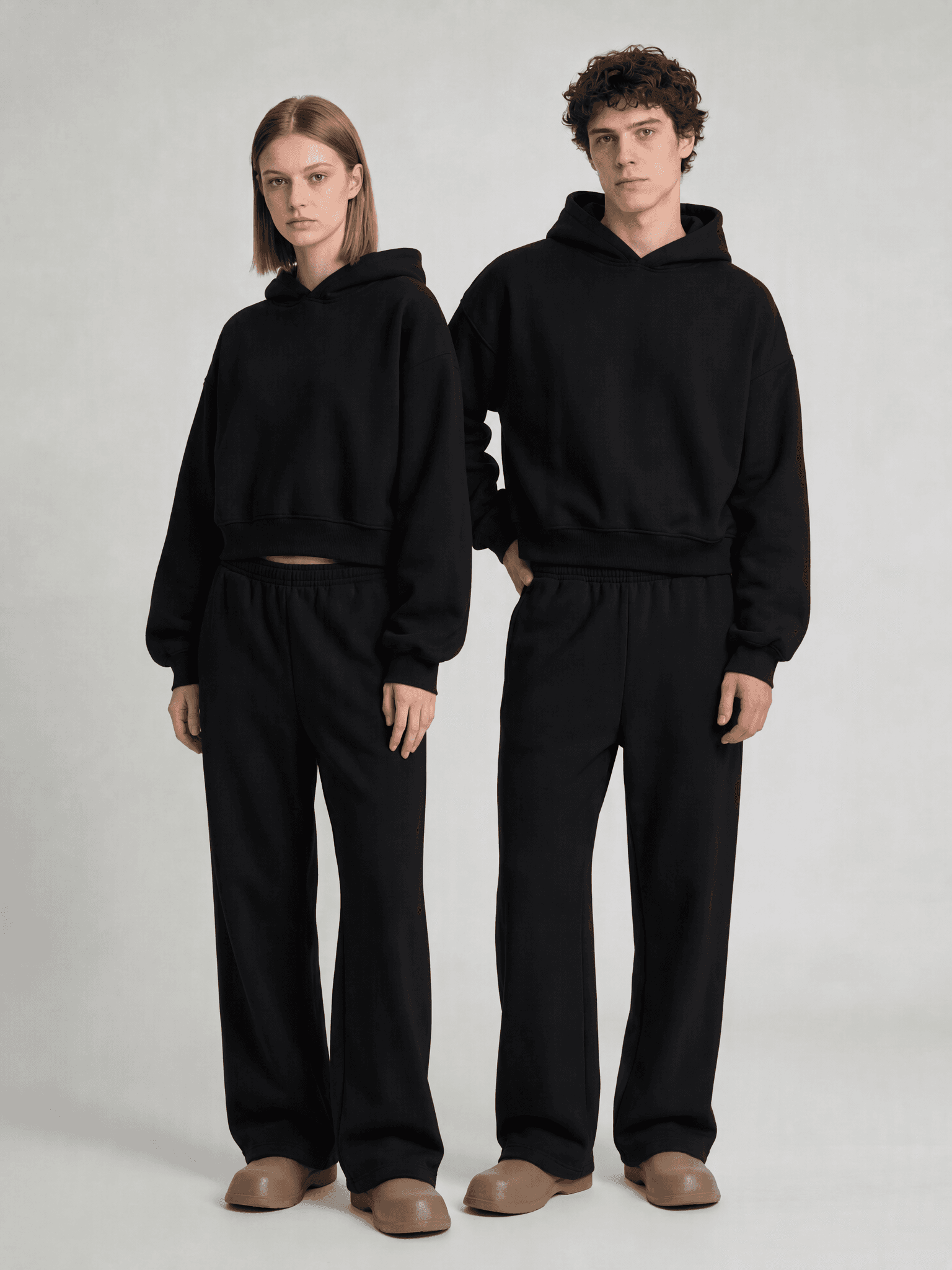 Outpost LDN — black hoodie and sweatpants set